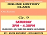Grade 9 History Classes (English Medium) - Online