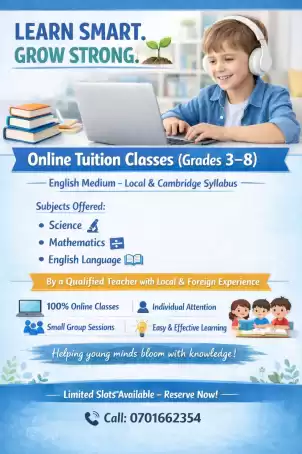 Grades 3-8 local syllabus English medium
