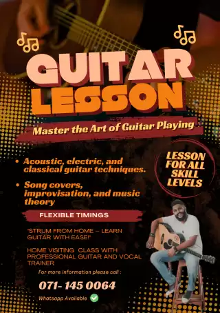 🎸 Guitar Lessons at Your Doorstep – Play Like a Pro from Home!