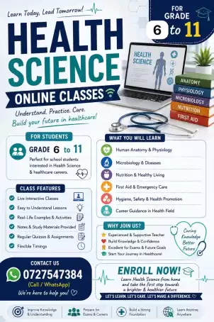 Health science online class