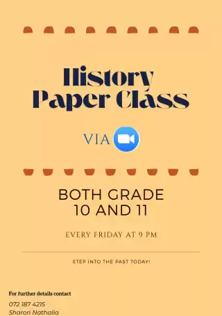 History English Medium Grade 10 and 11
