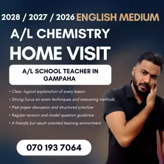 Home Visit Chemistry (Former A/l School Teacher In Gampaha)