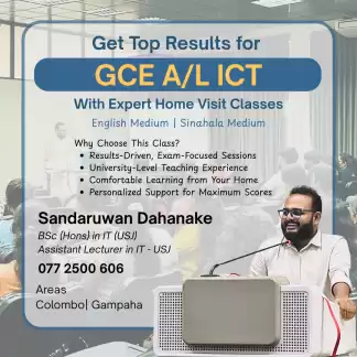 Home-Visit ICT Classes for GCE A/L – With University Expertise