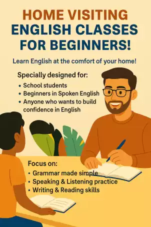 🏠 Home Visiting English Classes for Beginners! 🗣️