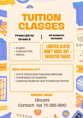 Home Visiting English/ Maths/ ERA Classes For Students Of Grade 1 - 5