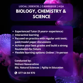 IAL/ AS CHEMISTRY & BIOLOGY