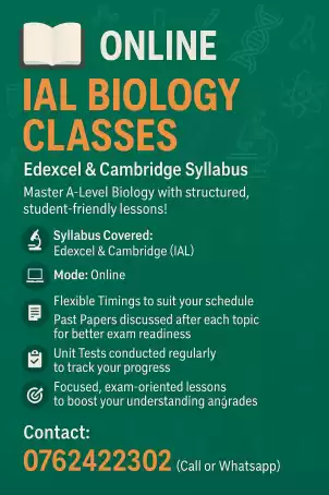 IAL BIOLOGY CLASSES