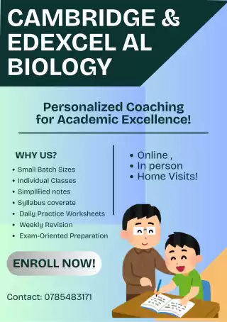 IAL - Cambridge and Edexcel Advanced Level Biology