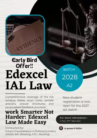 IAL (Edexcel) Law 2028 A2 Batch