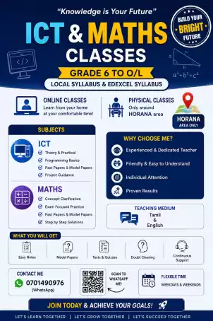 ICT and Maths Individual Class
