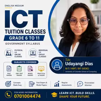 ICT classes for Garde 6 to 11 (English medium)
