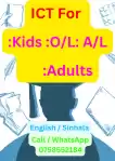 ICT FOR ANYONE : Kids, O/L, A/L, Adults