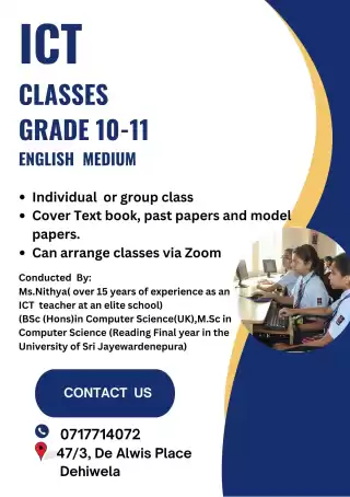 ICT for Grade 6 to A/L