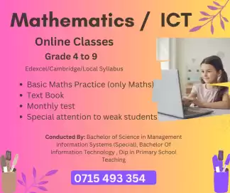 ICT / Mathematics (Edexcel/Cambridge/Local Syllabus)