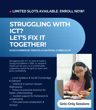 ICT Private Tution - Ratmalana (Girls Only)