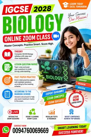 🧬 IGCSE BIOLOGY 2028