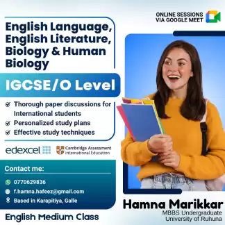 IGCSE BIOLOGY, ENGLISH, AND LITERATURE