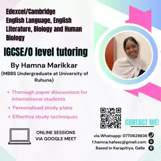 IGCSE Edexcel/Cambridge/AQA Biology, Human Biology, English and English Literature