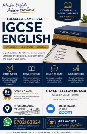 IGCSE/IAL Edexcel and Cambridge English Teacher