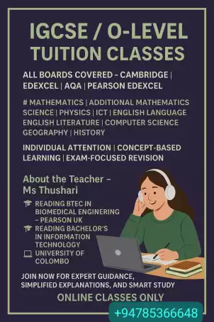 IGCSE O-Level Online Tuition Classes For All Subjects IGCSE O-Level Online Tuition Classes For All Subjects