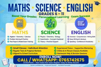 Individual classes for Maths ( personal and online)