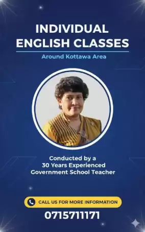 Individual English Classes for Grade 1 to 11