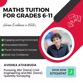 📍 Individual Home Visit Tuition for Grade 6-11 Maths 🏠📚