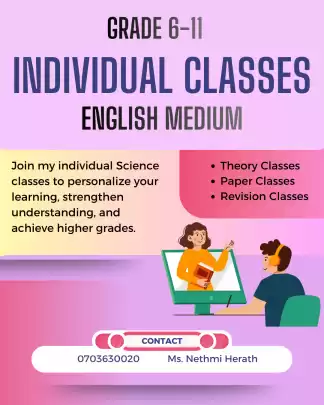 Individual Science Classes (Grade 6 –11 | English Medium)