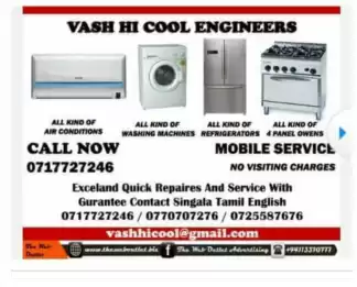 Inverter washing machine and fridge repair 0717727246