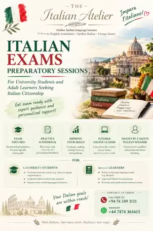 🇮🇹 Italian Exam Preparation Classes | The Italian Atelier