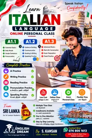 ITALIAN LANGUAGE ONLINE Class