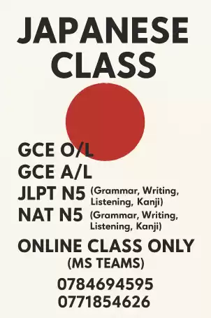 Japanese language class