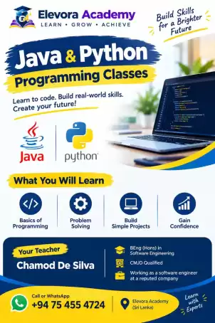 Java & Python Programming Classes | A/L ICT Python | Elevora Academy