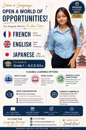 Languages Classes for grade 1 to OLs