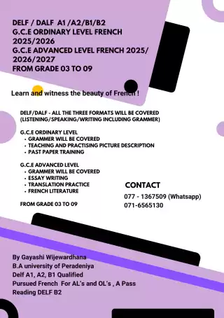 Learn French with a Passionate and Experienced Tutor!