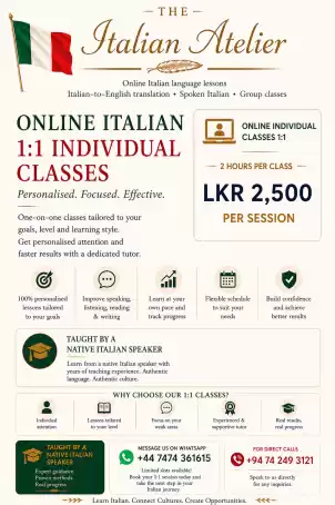 🇮🇹Learn Italian with a Native Florentine Speaker- The Italian Atelier