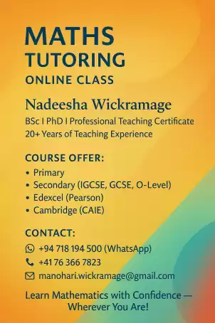 Learn Mathematics with Confidence - Wherever You Are !
