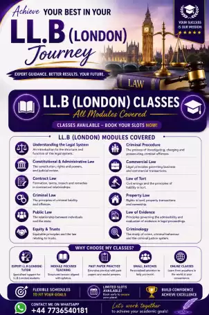 LL.B (London) Classes