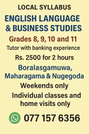 Local Syllabus English Language and Business Studies classes