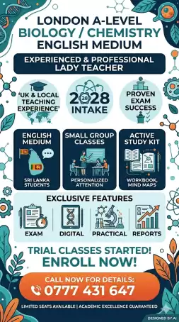 London A Level Bio/Chemistry English