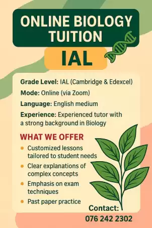 London A / level Biology tution