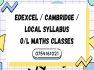 London / Local syllabus Science & Maths Classes