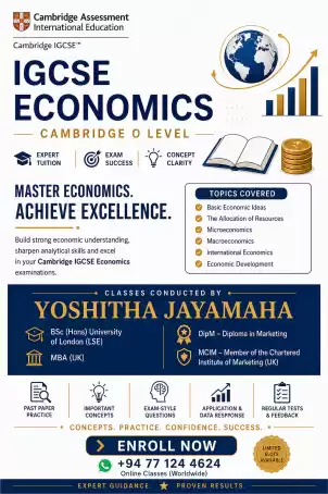 London O Level Cambridge IGCSE Economics Tutor | Econ Tutor