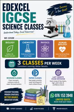 London O-level Edexcel IGCSE science