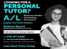 Looking for a personal tutor?