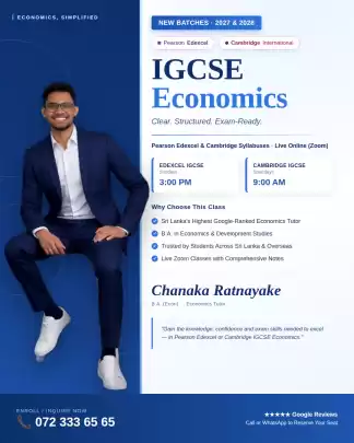 Master Edexcel & Cambridge IGCSE Economics – New Batches (2027/2028)