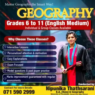 Master Geography for the smart way ! Grade 6- 11 ( Group/ individual/ online classes)