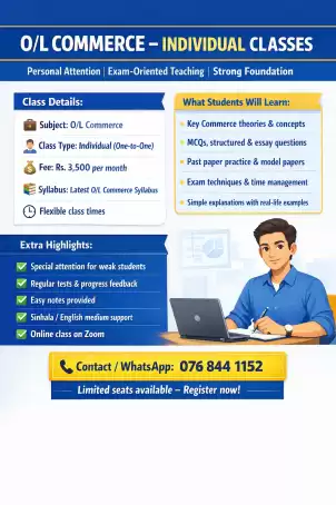 Master O/L Commerce with Personal Guidance