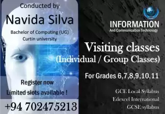 Master O/L ICT with a Future Expert! Home Visits in Colombo & Kalutara Districts .