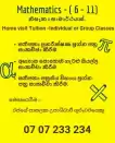 Mathematics 6-11(sinhala medium)